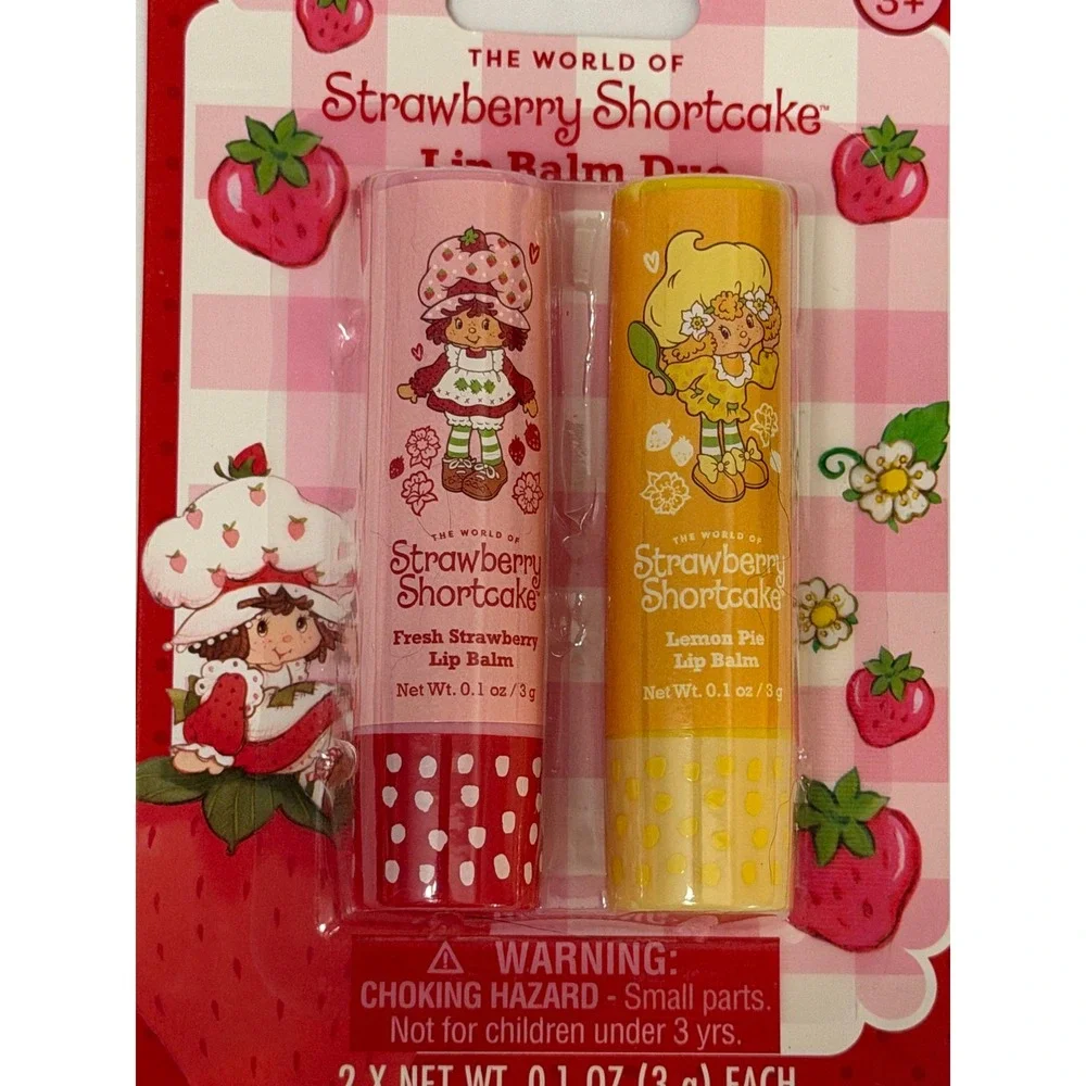 Strawberry Shortcake Lip Balm Duo Fresh Strawberry Lemon Pie 2 Pack New